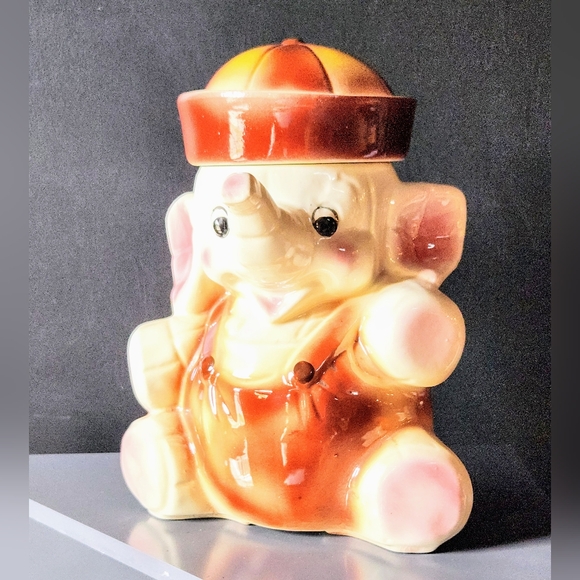 Rare VTG Elephant USA, 12" collectable cookie Jar. Read - Picture 14 of 14